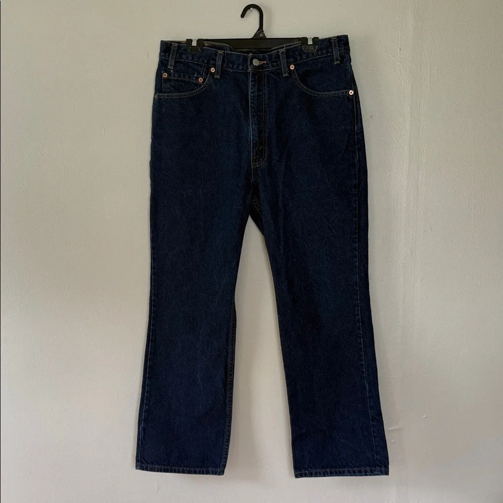 Vintage Levi's 517 Men's Dark Blue Straight Jeans 36x30